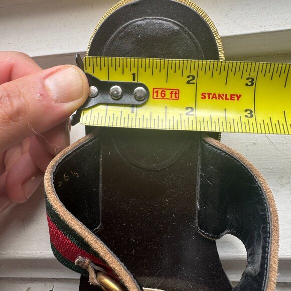 Gucci Brown Suede Double Band Querelle Sandal (Size 36.5) - Picture 13 of 14